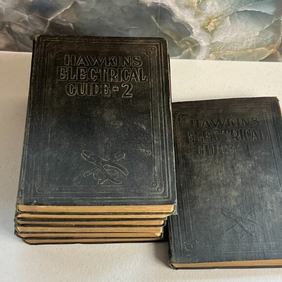 Antique Books Hawkins Electrical Guide Impression 1924-1925 1-2-3-6-7-8-9 - Picture 2 of 11